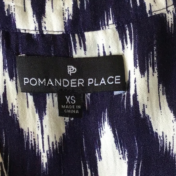 Tuckernuck Pomander Place Navy Ikat Kenzo Dress XS - Picture 15 of 15